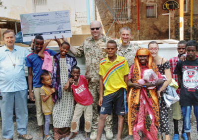 Spendenübergabe an die Caritas Djibouti