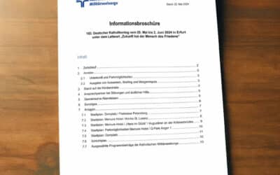 Informationsbroschüre zum 103. Deutschen Katholikentag
