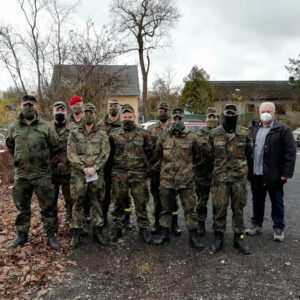 Besuch der abgestellten Soldaten beim Gesundheitsamt Amberg