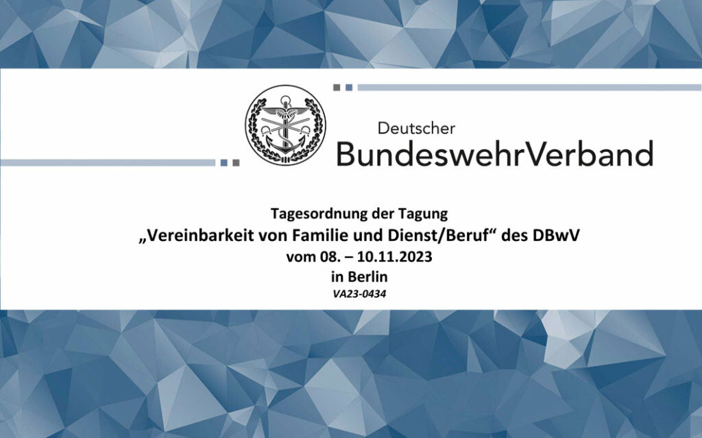 Tagung „Vereinbarkeit von Familie und Dienst/Beruf“ des DBwV