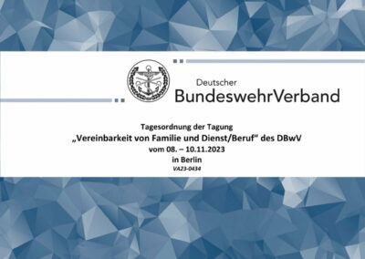 Tagung „Vereinbarkeit von Familie und Dienst/Beruf“ des DBwV